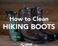 Meindl Hiking Boots with cleaning products. How to clean hiking boots.