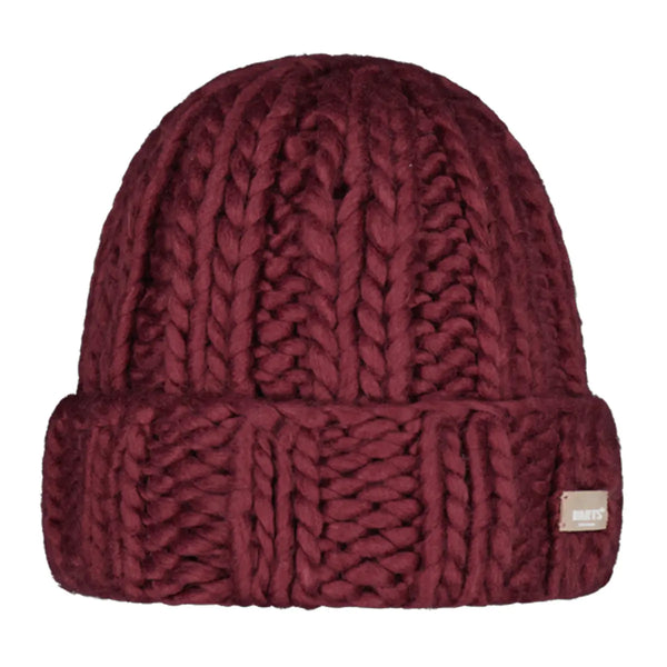 Discover the BARTS Hermitta Beanie: hand-knitted, chunky knit, and available in various colors. Ideal for winter style and comfort.