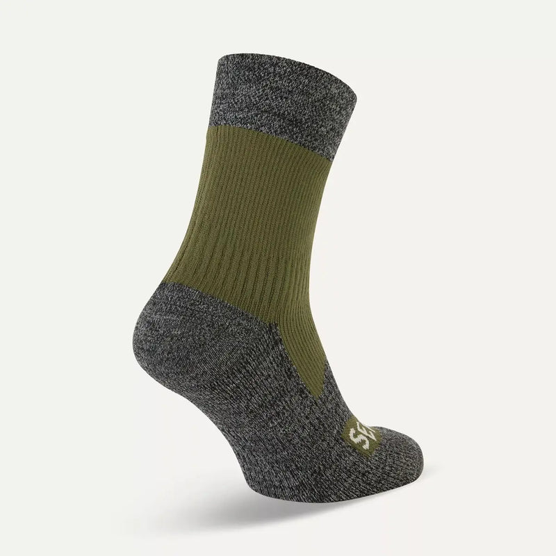 Bircham Waterproof All Weather Sock - Olive/Grey