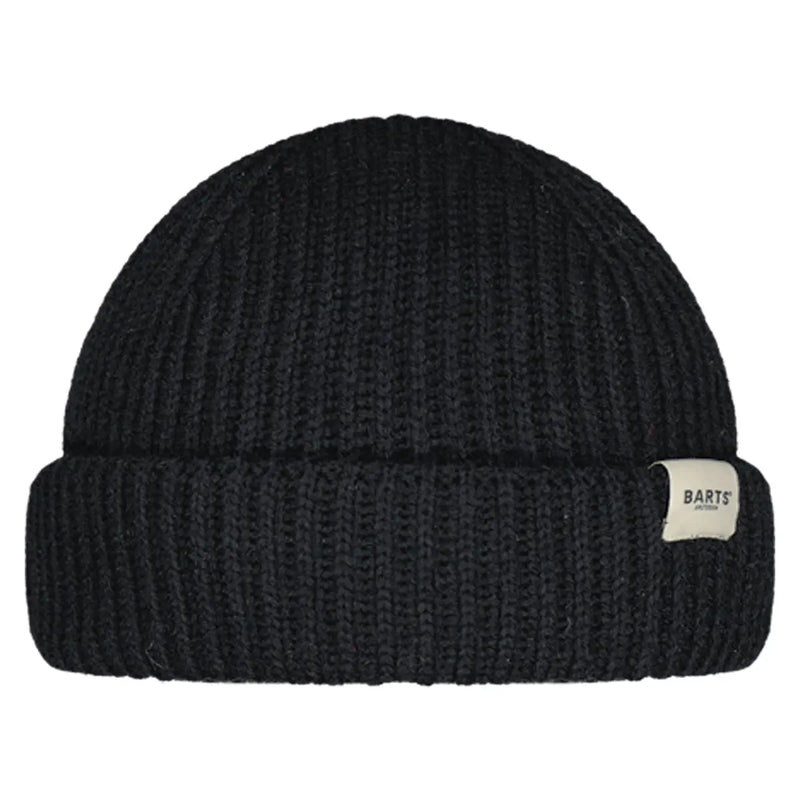 BARTS Fordz Beanie: turn-up design, 70% recycled polyester, and available in multiple colours. Perfect for winter warmth and style.