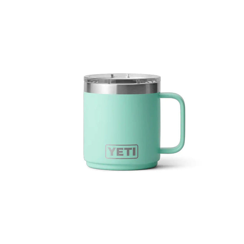 Dishwasher safe and durable, the YETI Rambler® 10 oz Stackable Mug is double-wall insulated, stackable for compact storage, and includes a MagSlider™ Lid. 