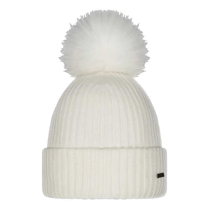 Keep cosy with the BARTS Kenzie Beanie. Features a large faux fur pom and stylish turn-up.