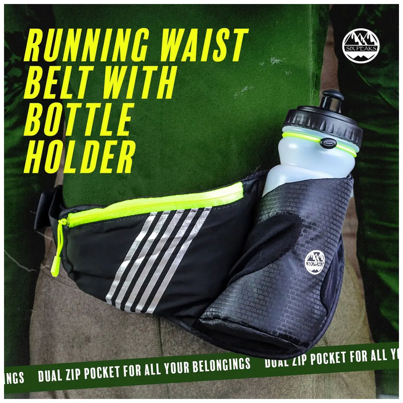 Running Waist Belt with Bottle Holder