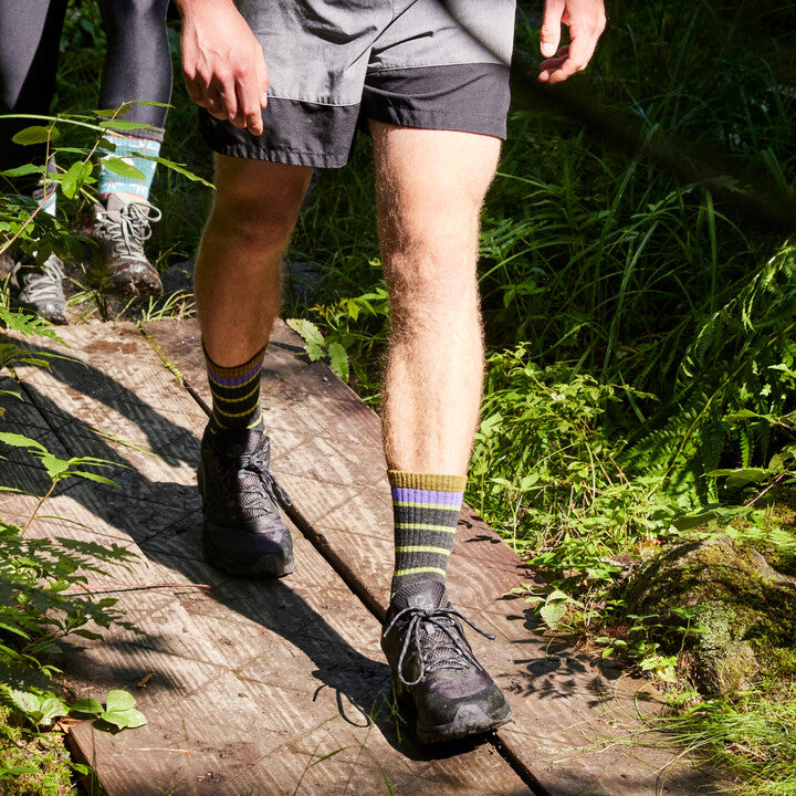 Darn Tough Via Ferrata Micro Crew Midweight Hiking Sock - Charcoal- Great Outdoors Ireland