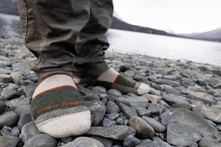 Darn Tough Hiker Boot Full Cushion Midweight Hiking Sock - Olive- Great Outdoors Ireland