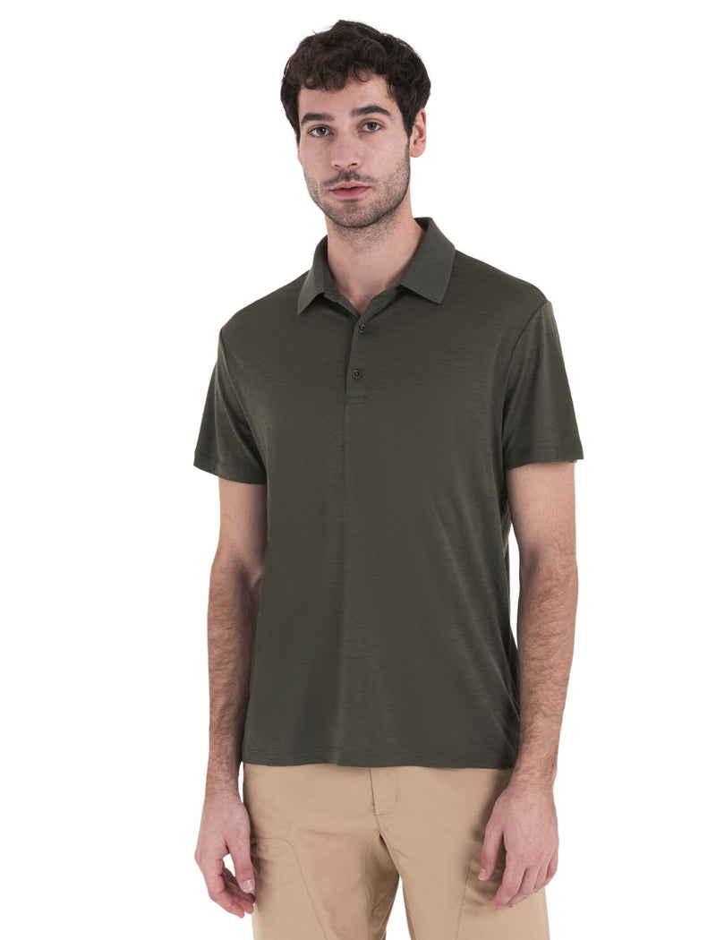 Icebreaker Merino 150 Tech Lite III Polo - Loden- Great Outdoors Ireland