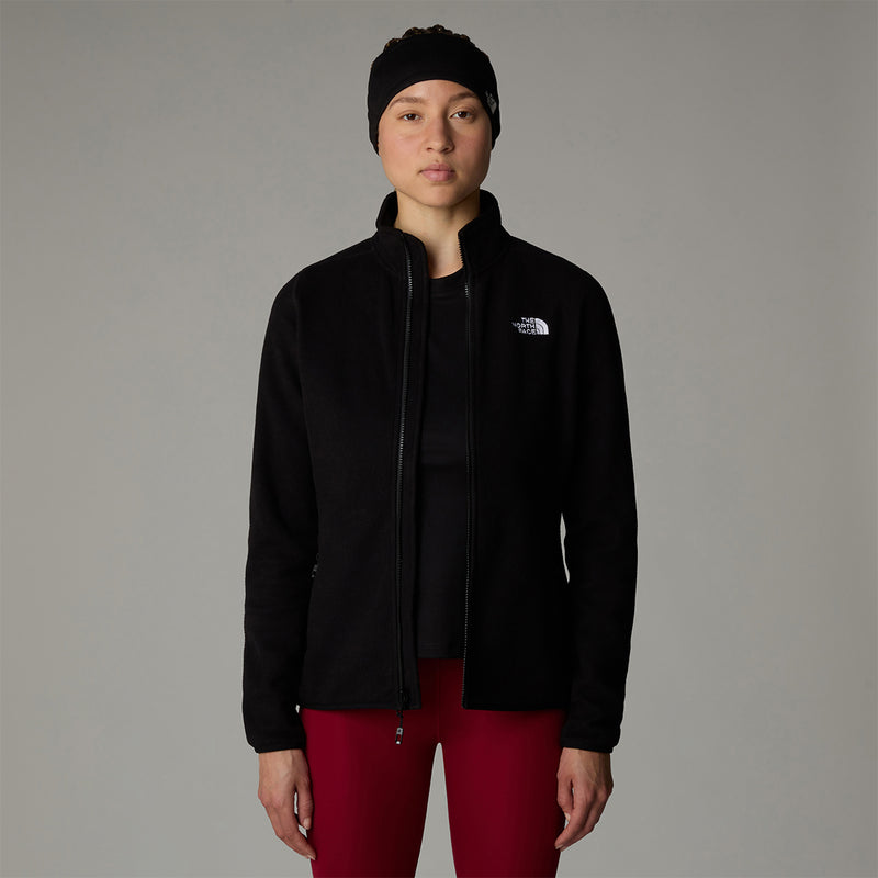 The North Face 100 Glacier Full-Zip Fleece - Tnf Black- Great Outdoors Ireland