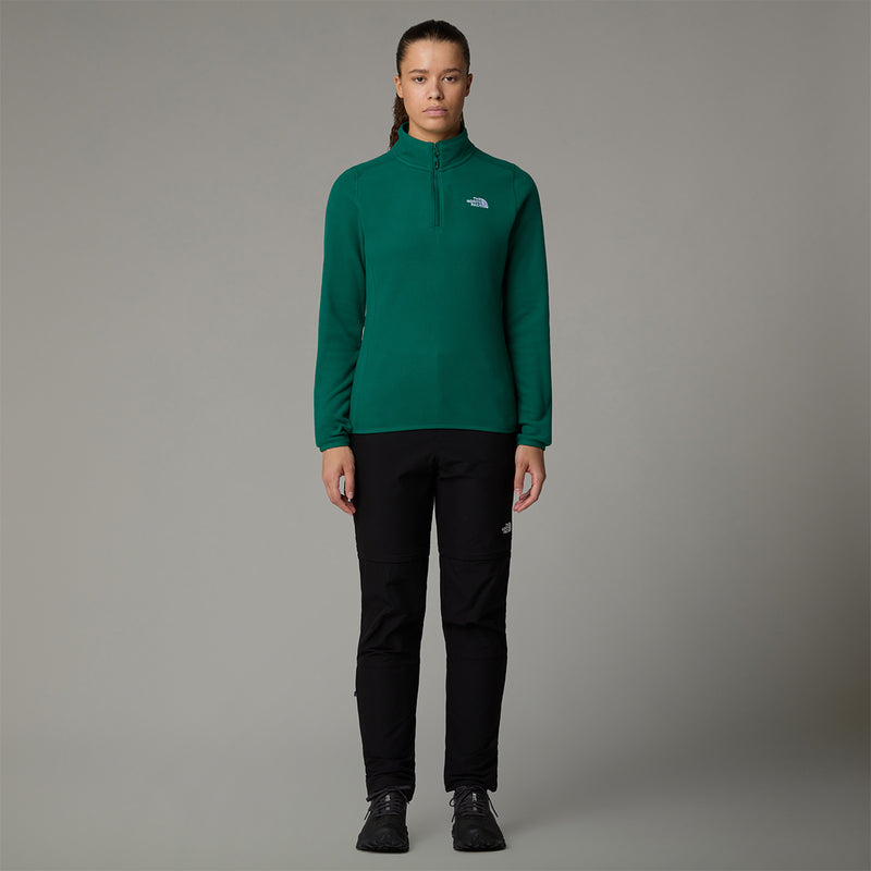 100 Glacier Quarter Zip Fleece - Evergreen