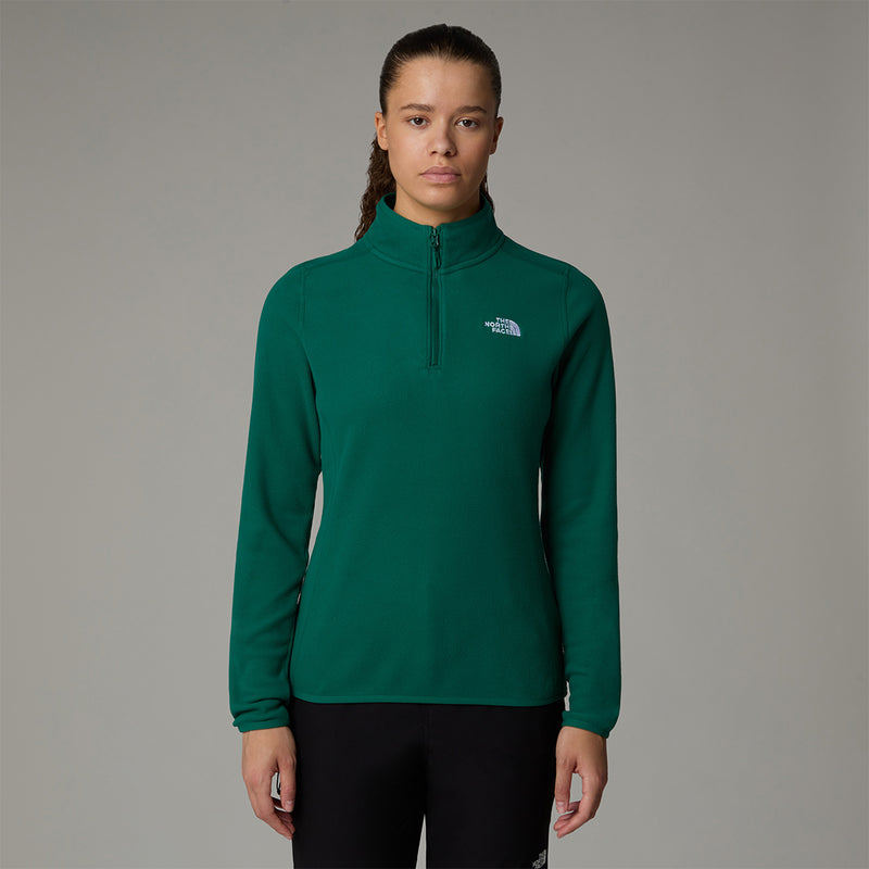 100 Glacier Quarter Zip Fleece - Evergreen