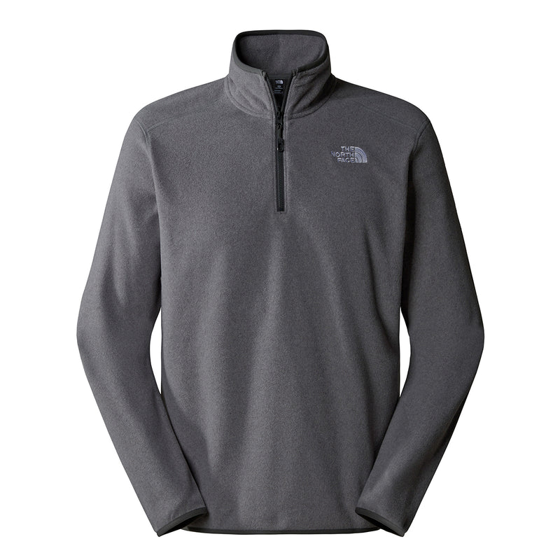 100 Glacier Quarter Zip Fleece Tnf Medium Grey