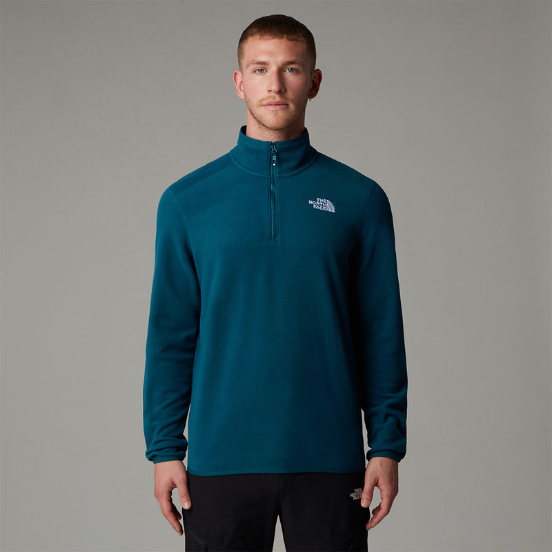 100 Glacier Quarter Zip Fleece - Midnight Petrol