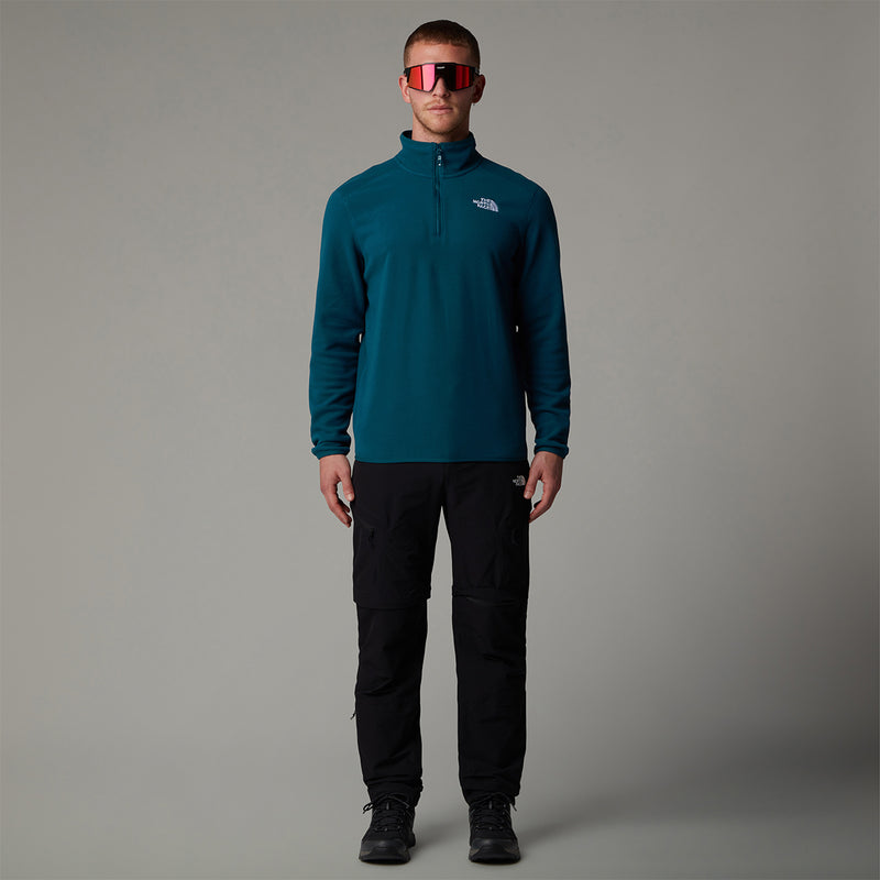 100 Glacier Quarter Zip Fleece - Midnight Petrol