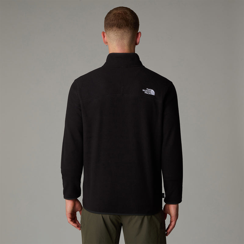 The North Face 100 Glacier Quarter Zip Fleece - Tnf Black- Great Outdoors Ireland