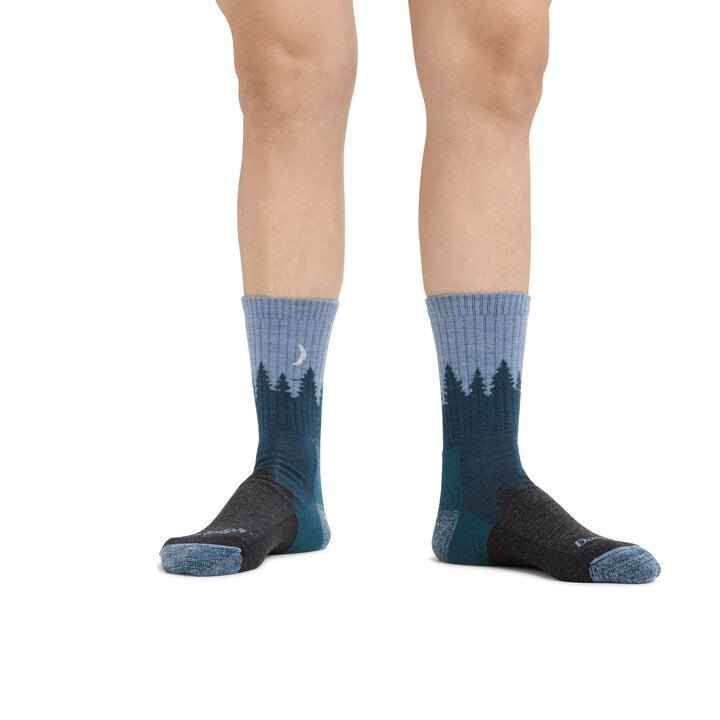 Treeline Micro Crew Midweight Hiking Sock - Blue