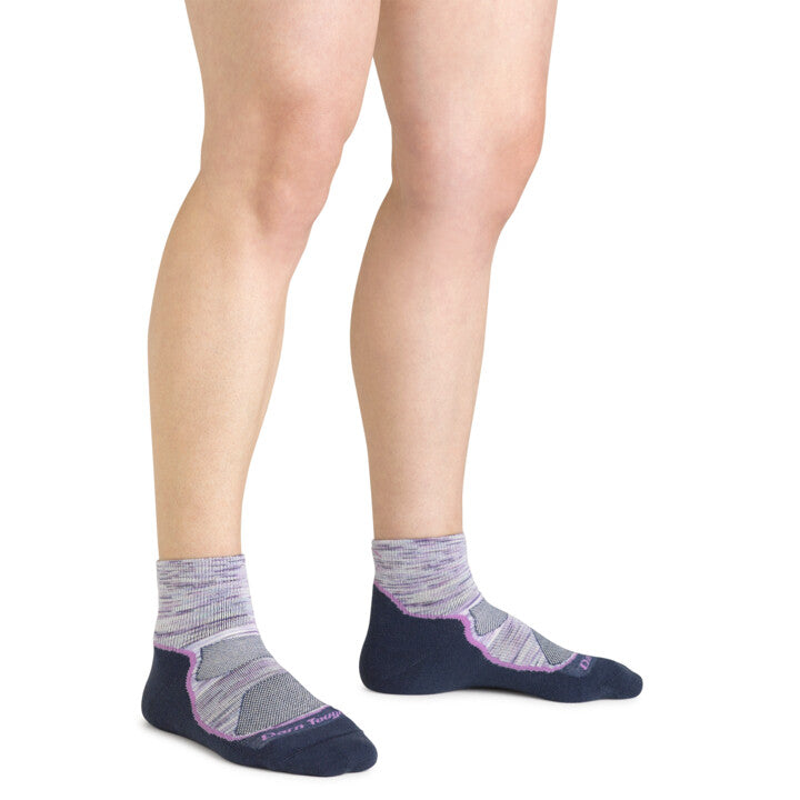 Light Hiker Quarter Lightweight Hiking Sock - Cosmic Purple