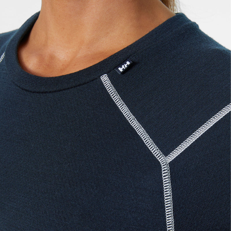 Helly Hansen LIFA® Merino Crew Base Layer - Navy- Great Outdoors Ireland