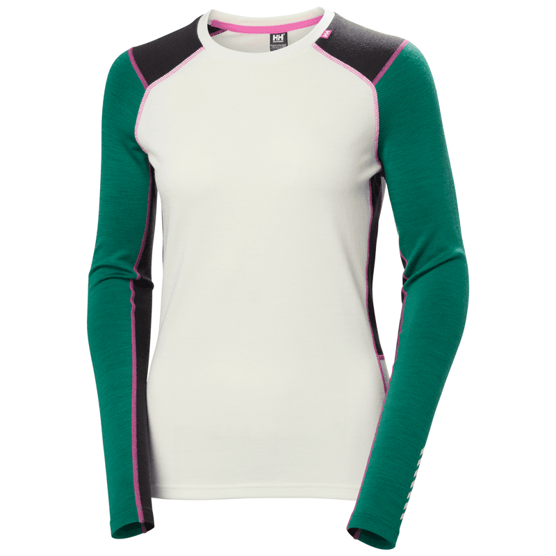 Helly Hansen LIFA® Merino Crew Base Layer - Emerald- Great Outdoors Ireland