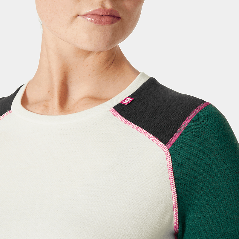 Helly Hansen LIFA® Merino Crew Base Layer - Emerald- Great Outdoors Ireland