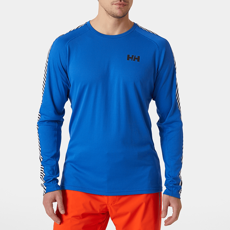 Helly Hansen LIFA® ACTIVE Stripe Crew Base Layer - Cobalt- Great Outdoors Ireland