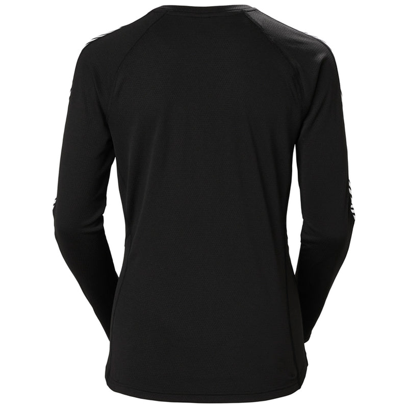 Helly Hansen LIFA® ACTIVE Stripe Crew Base Layer - Black- Great Outdoors Ireland