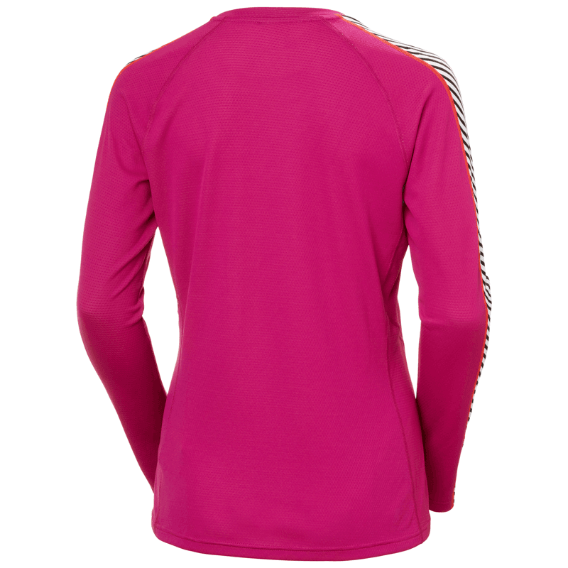 Helly Hansen LIFA® ACTIVE Stripe Crew Base Layer - Magenta- Great Outdoors Ireland