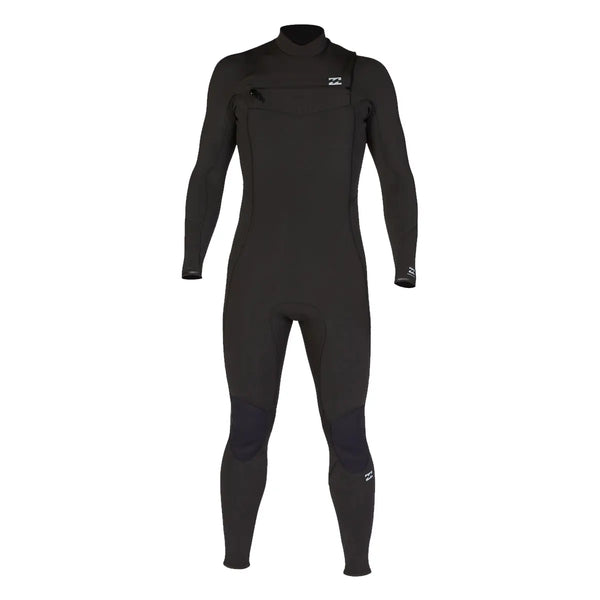 Billabong 5/4mm Absolute Chest Zip Wetsuit for Men: Designed for warmth and flexibility with eco-friendly materials and thermal lining.