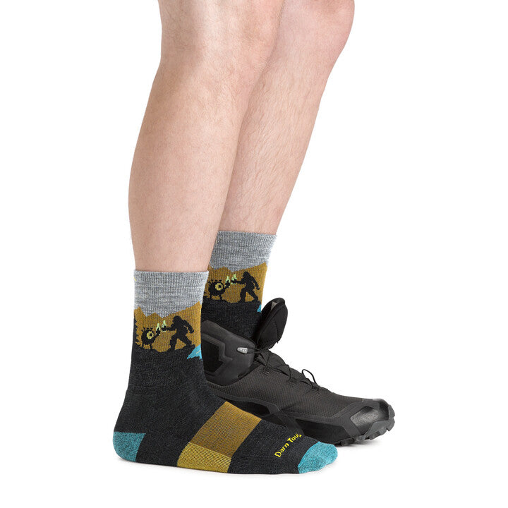 Darn Tough Close Encounters Micro Crew Midweight Hiking Sock - Charcoal- Great Outdoors Ireland