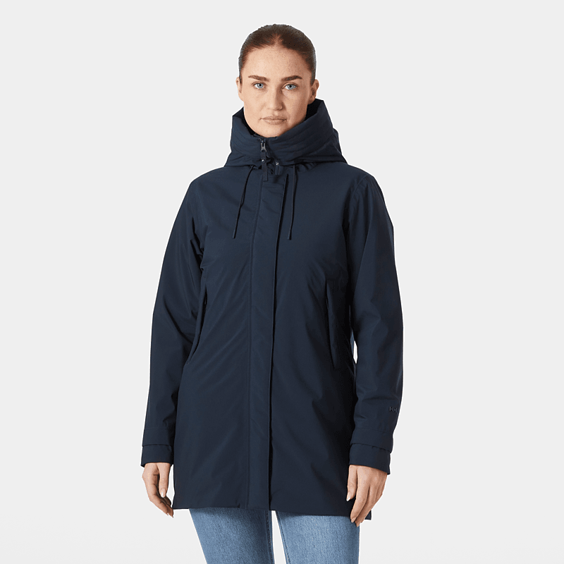 Victoria Insulated Mid Rain Jacket - Navy