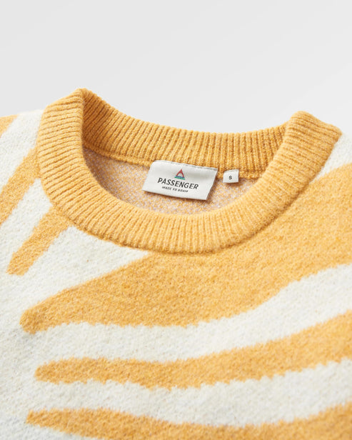 Sunsets Recycled Oversized Knitted Jumper - Marshmallow