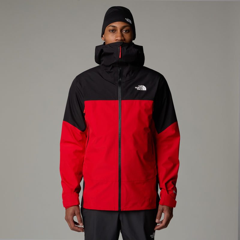 North face red waterproof jacket sale