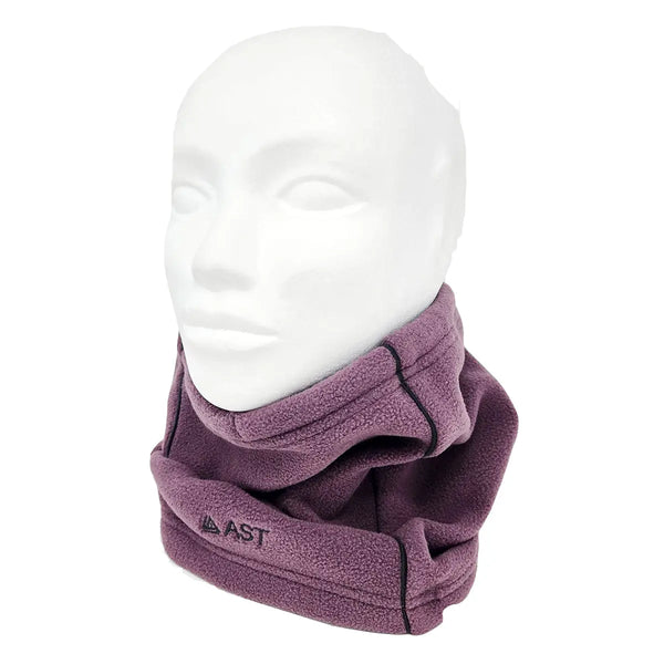 Stay warm with AST's versatile fleece hat neckwarmer, perfect for skiing and winter activities.