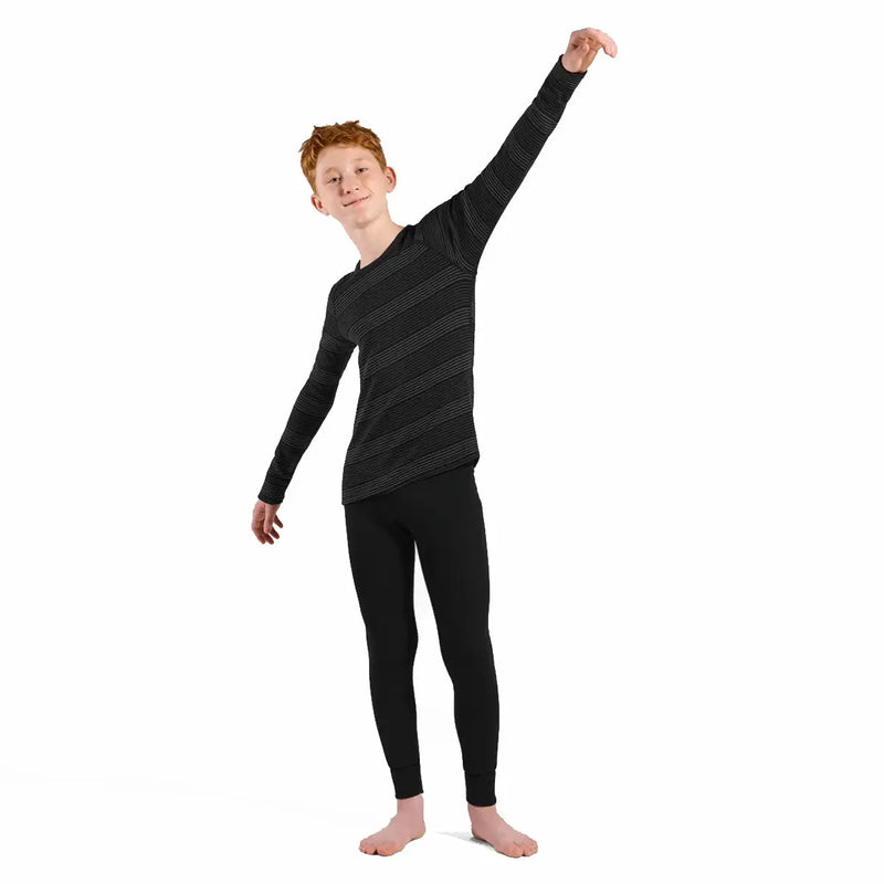 Active Warm Base Layer Set - Black Grey