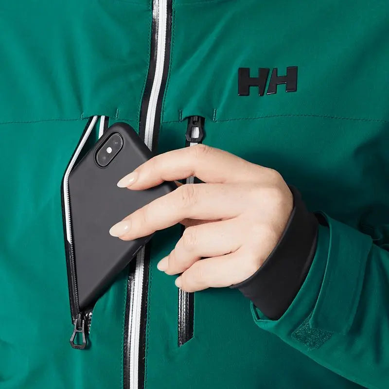 Helly Hansen Alphelia LIFALOFT™ Ski Jacket - Emerald- Great Outdoors Ireland