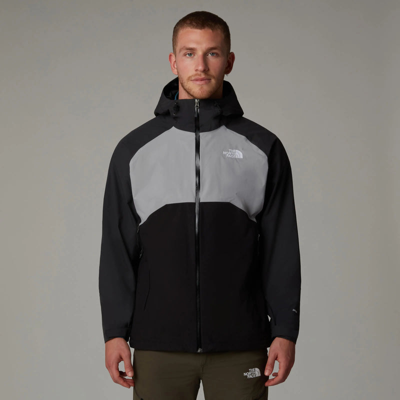 The North Face Stratos Hooded Jacket - TNF Black/Asphalt- Great Outdoors Ireland