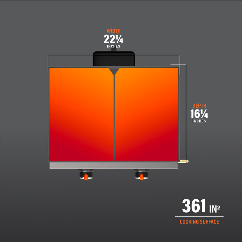 22" Omnivore Tabletop Griddle