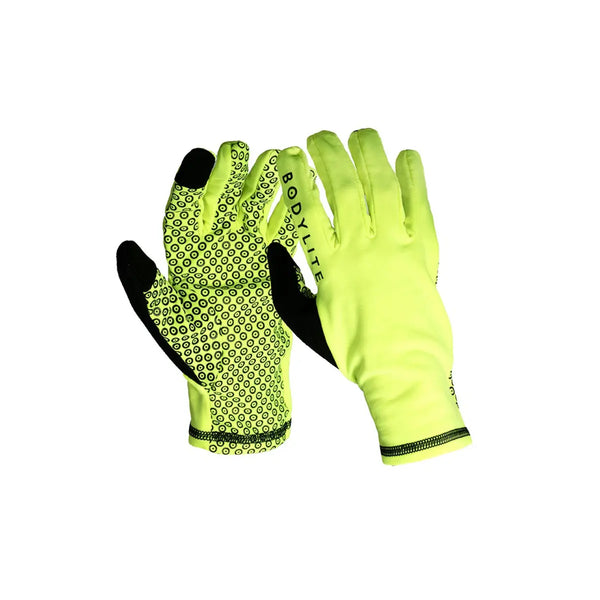 Bodylite Reflective Gloves - Neon Yellow