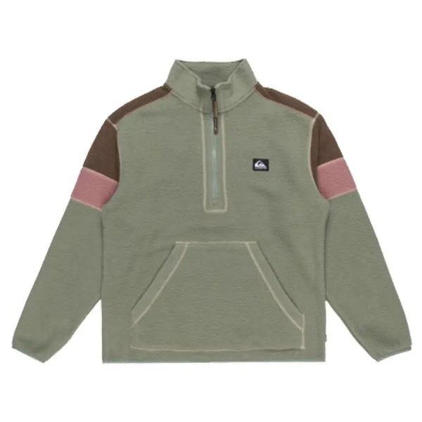 Quiksilver Clean Coast Half-Zip Fleece - Sea Spray- Great Outdoors Ireland