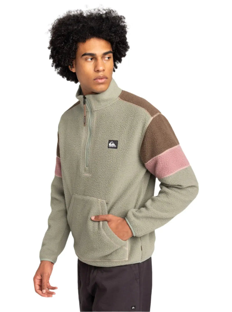 Quiksilver Clean Coast Half-Zip Fleece - Sea Spray- Great Outdoors Ireland