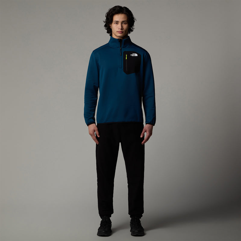 Crest Quarter Zip Fleece - Midnight Petrol