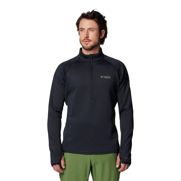 Columbia Men's Crystal Leaf™ Helix Half Zip - Black Great Outdoors Ireland