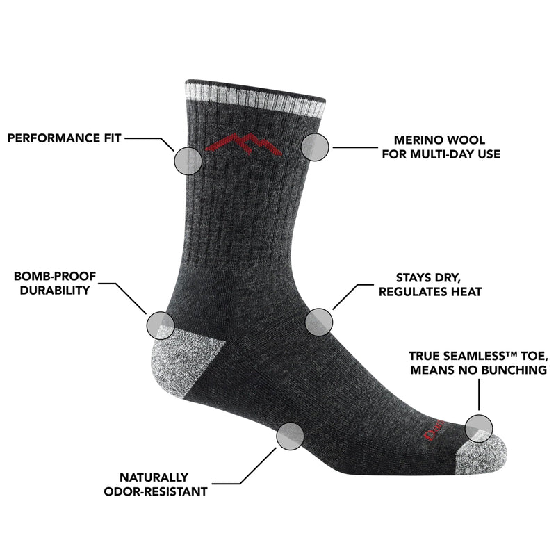 Hiker Boot Full Cushion Midweight Hiking Sock - Eclipse