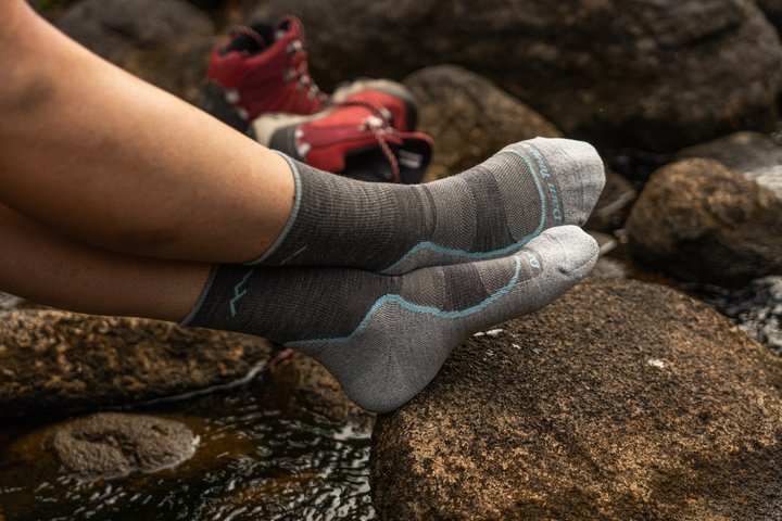 Light Hiker Micro Crew Hiking Sock - Slate