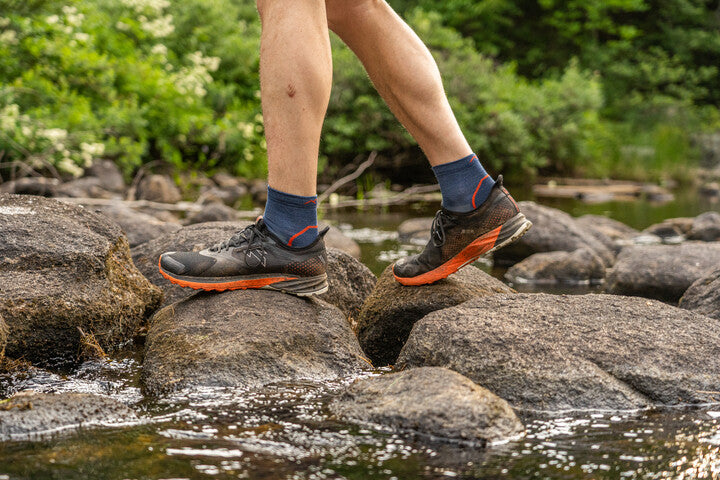 Darn Tough Light Hiker Quarter Lightweight Hiking Sock - Denim- Great Outdoors Ireland