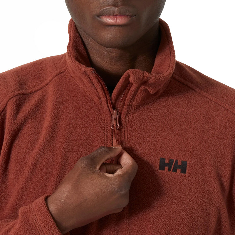 Helly Hansen Daybreaker Half Zip Fleece - Iron Oxide- Great Outdoors Ireland