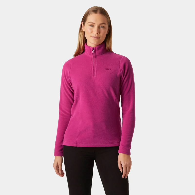 Helly Hansen Daybreaker Half Zip Fleece - Magenta- Great Outdoors Ireland