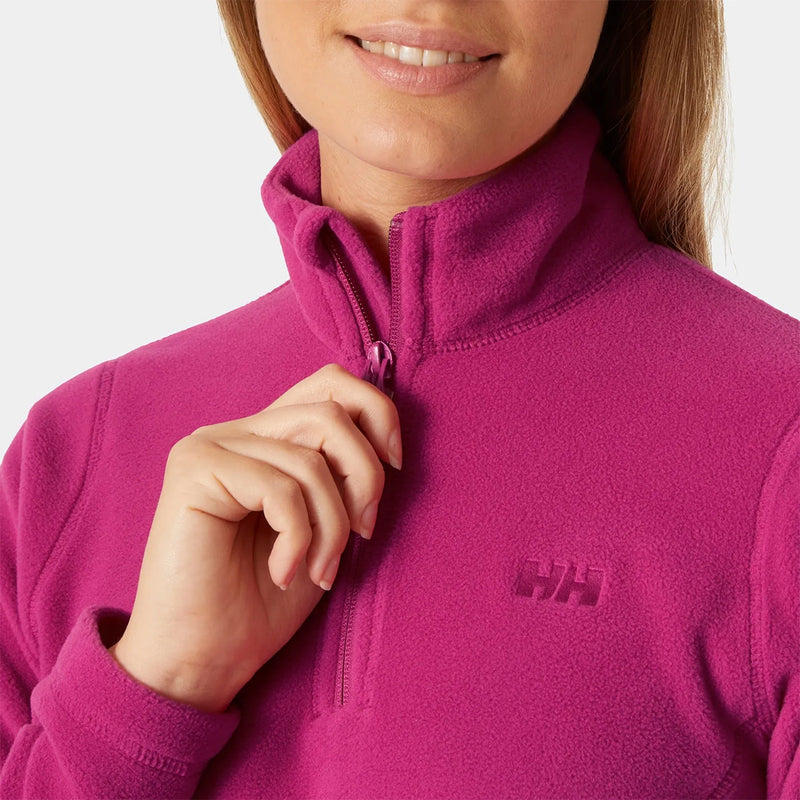 Helly Hansen Daybreaker Half Zip Fleece - Magenta- Great Outdoors Ireland