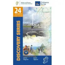 Ordnance Survey Ireland Discovery Series Map 1:50,000 - Paper Edition- Great Outdoors Ireland