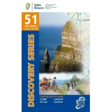 Ordnance Survey Ireland Discovery Series Map 1:50,000 - Paper Edition- Great Outdoors Ireland