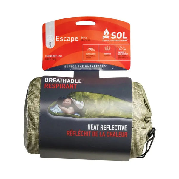 Survive Outdoors Longer Escape Bivvy - OD Green- Great Outdoors Ireland