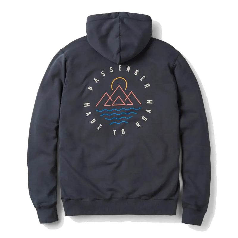 Passenger Escapism Recycled Cotton Hoodie - Denim- Great Outdoors Ireland